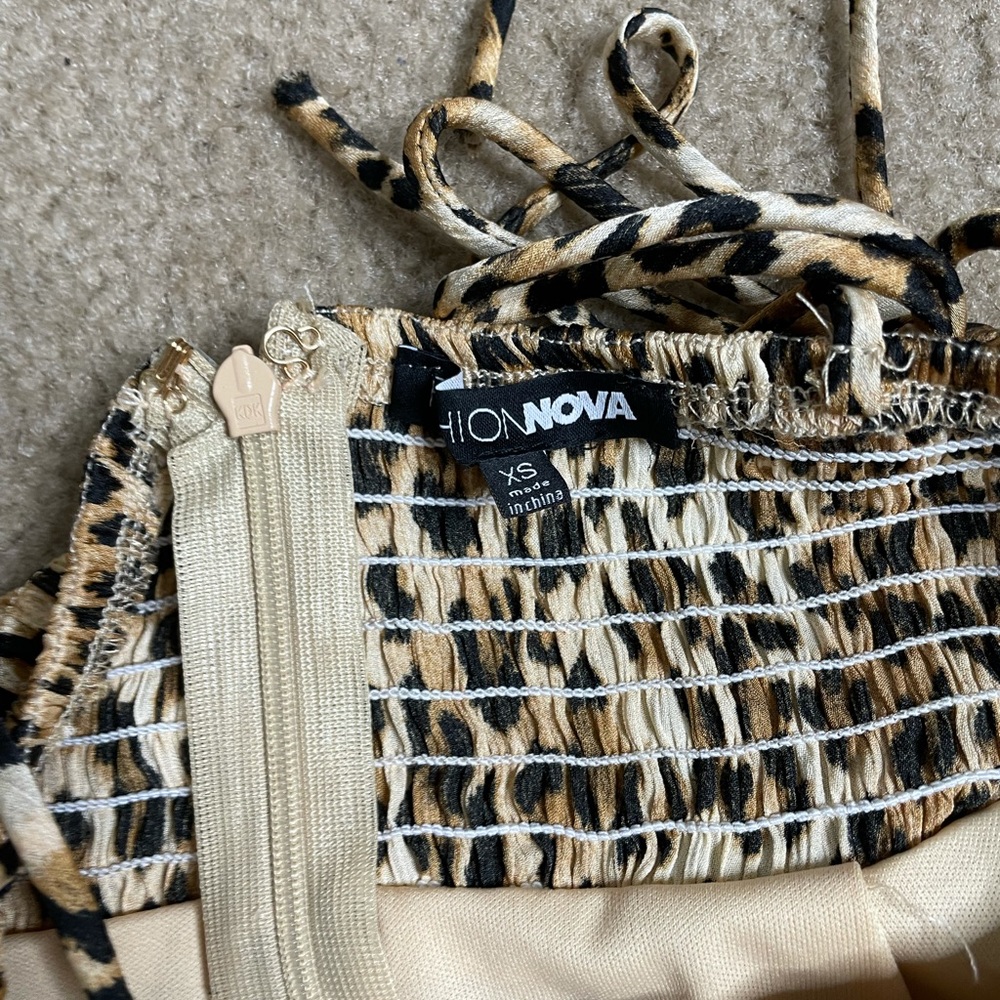 Fashion nova running wild leopard print sundress - Picture 4 of 6